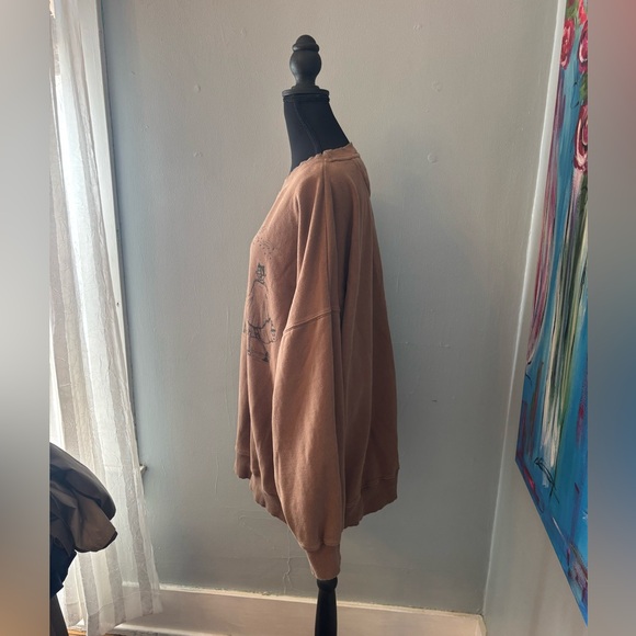 American eagle Halloween oversized sweatshirt womens XL trick or treat ghost - Picture 4 of 7